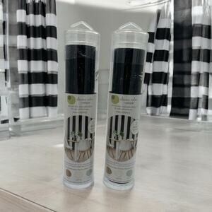 2 Devine Color Valspar Mini Stripe Black Peel Stick Wallpaper 2 Rolls Removable
